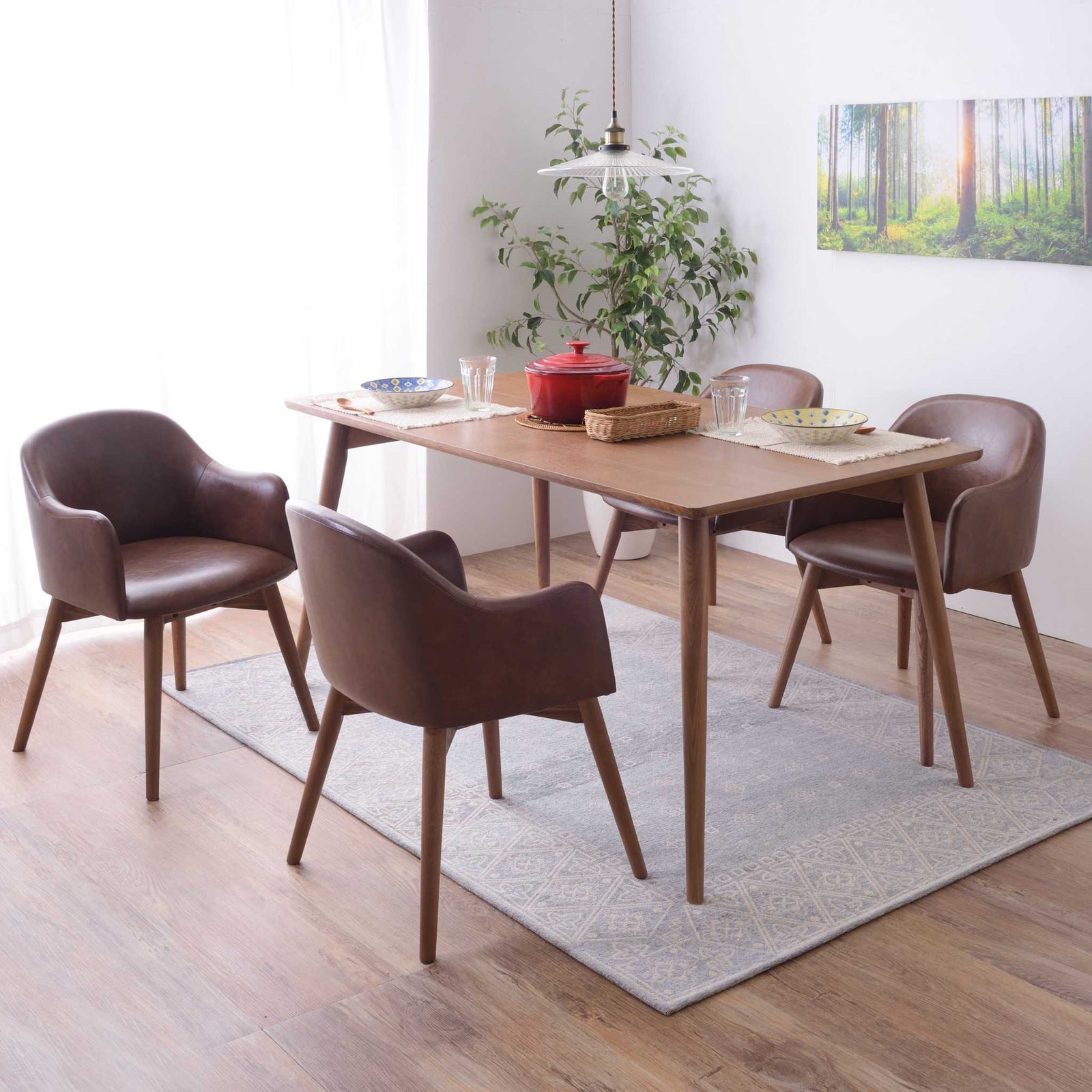 天然木 ダイニングテーブル カラメリ 122*56cm KRM-150 N01 カラメリ ダイニングテーブル KRM-150– impress select家具