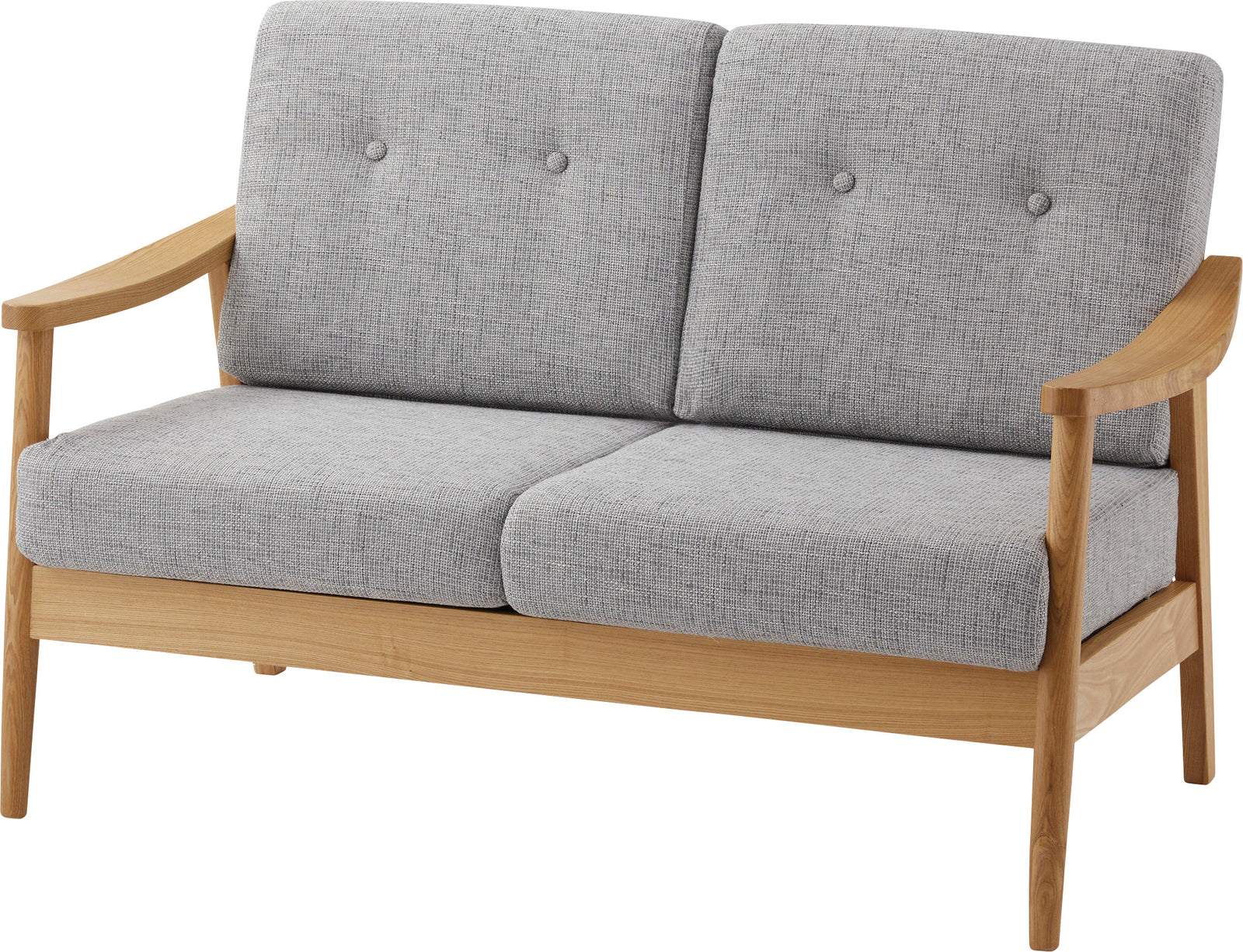 北欧テイスト 木製フレームソファ 2人掛け バッスム RTO-921 - impress