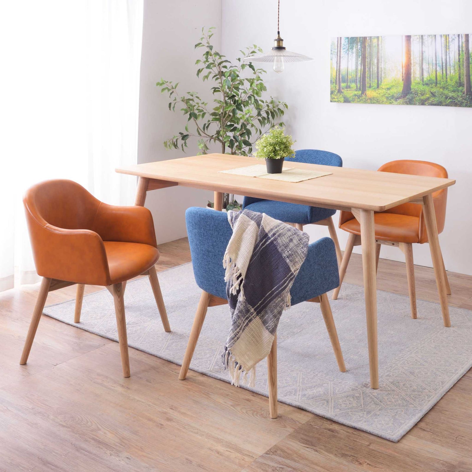 天然木 ダイニングテーブル カラメリ 122*56cm KRM-150 N01 カラメリ ダイニングテーブル KRM-150– impress select家具