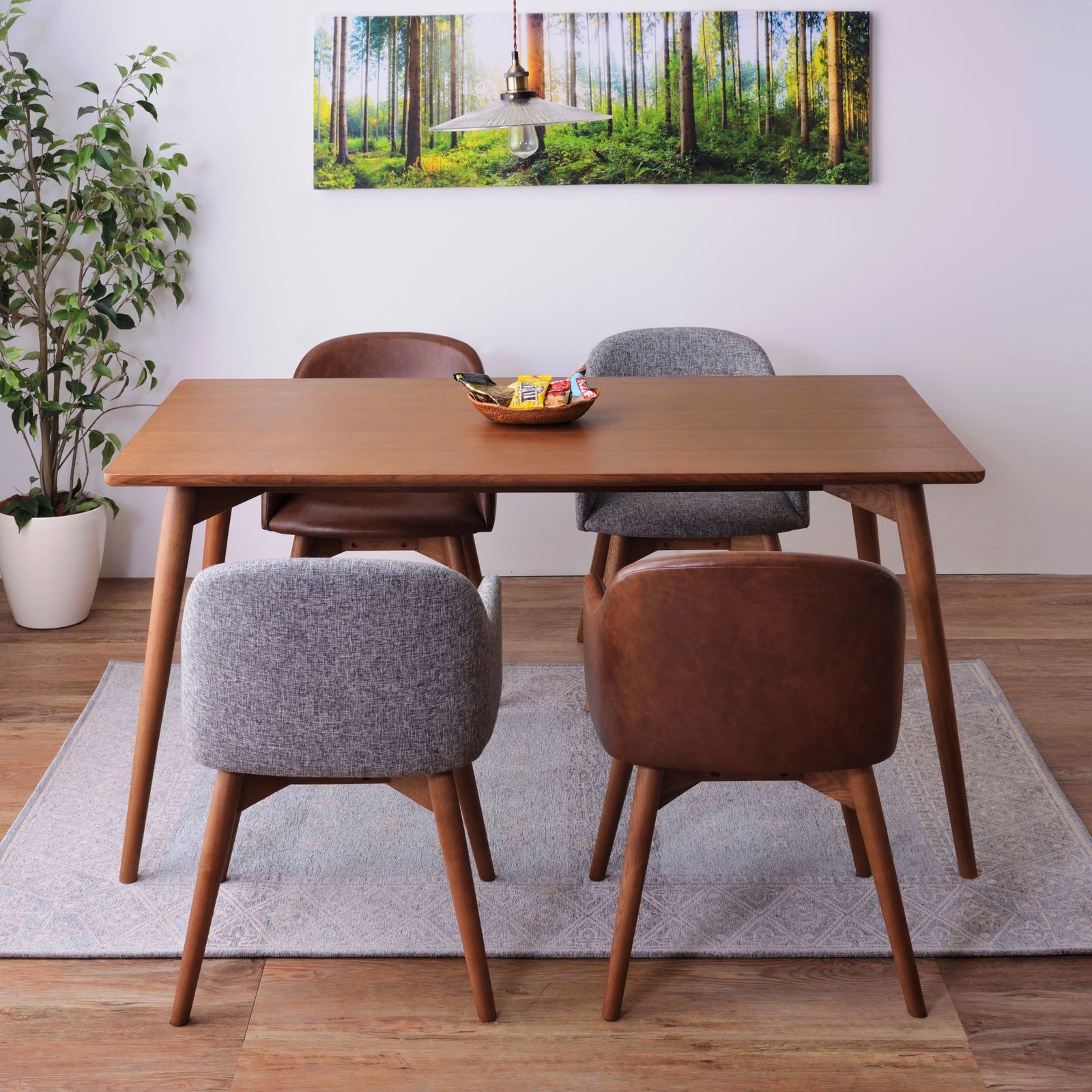 天然木 ダイニングテーブル カラメリ 122*56cm KRM-150 N01 【公式通販】